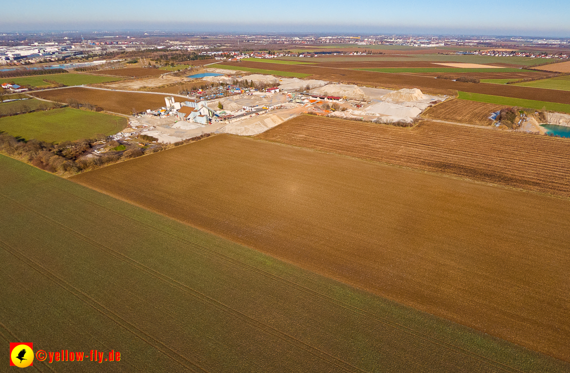 07.02.2023 - Luftbilder von dem Quetschwerk in Gronsdorf bei Haar